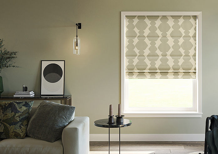 Construct, Burnt Sugar - Twist&Fit Roman Blind - Image 3